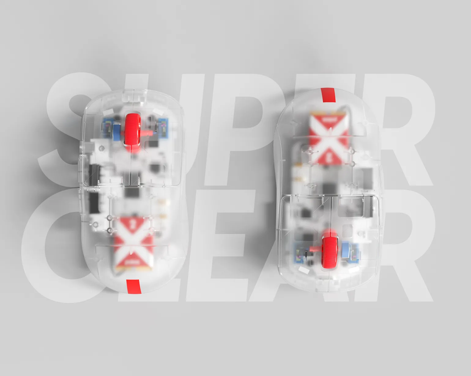 X2 Mini Wireless Gaming Mouse - Super Clear