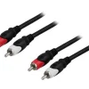 2x RCA male - male 2m Black