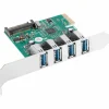 4x USB 3.1 Card PCI Express Gen1