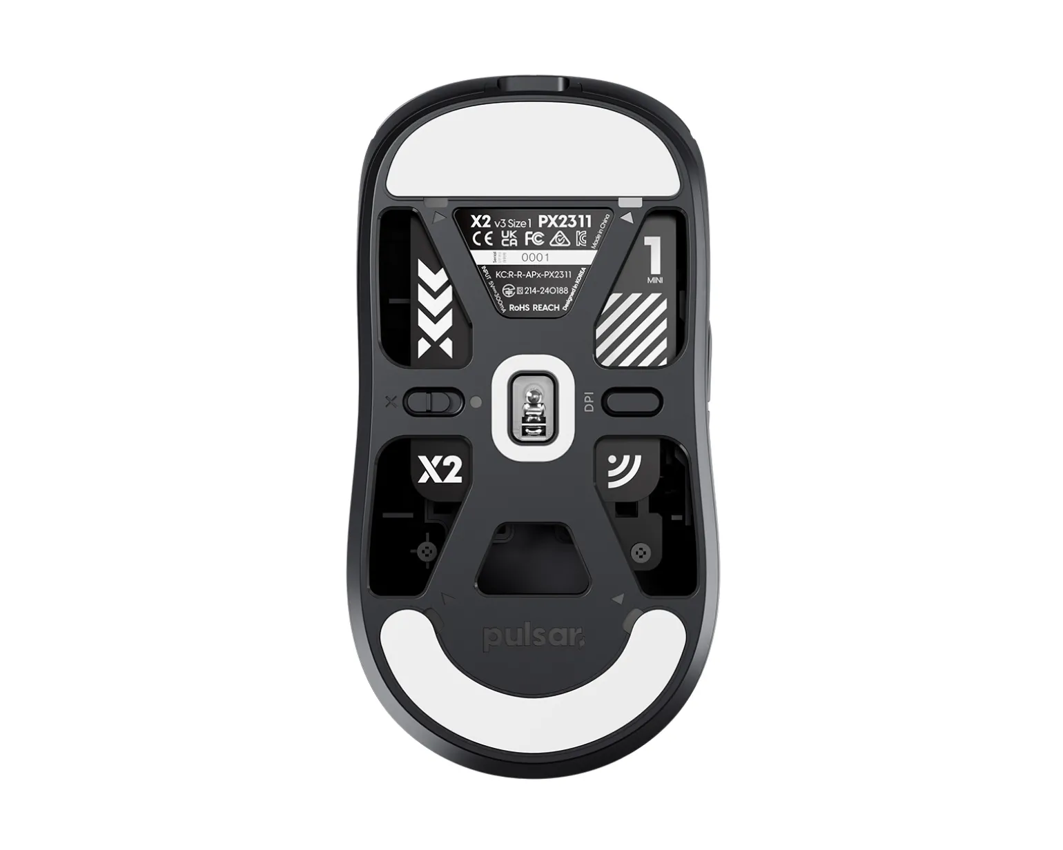 X2 v3 Mini Wireless Gaming Mouse - Black