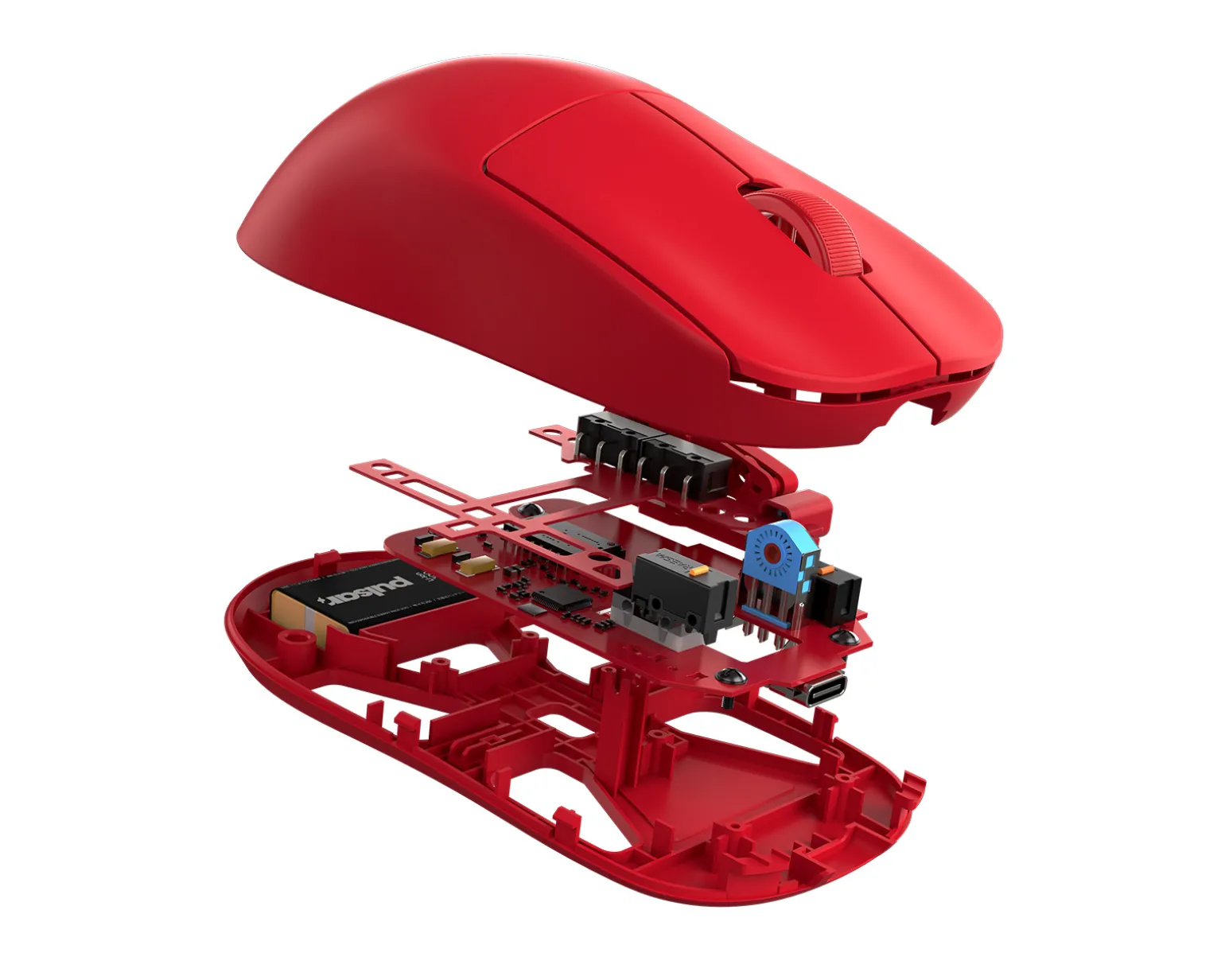 X2-V2 Wireless Gaming Mouse - Mini - Red - Limited Edition