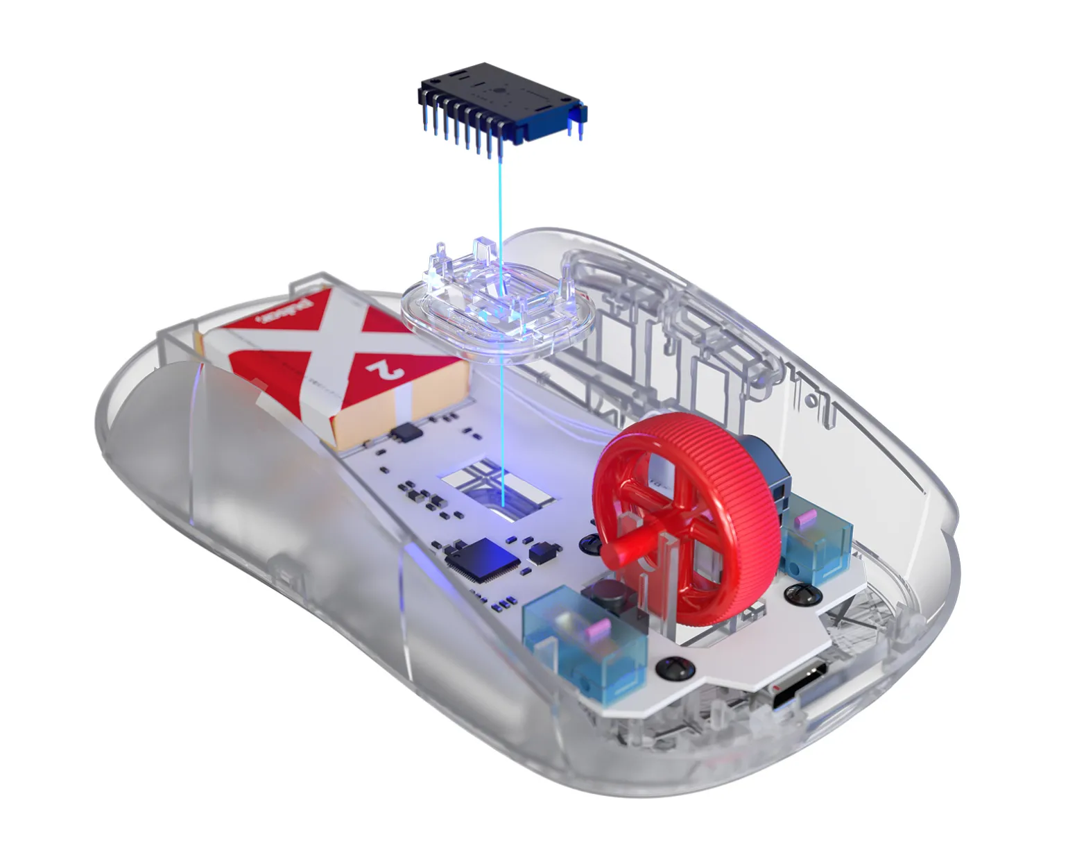 X2 Wireless Gaming Mouse - Super Clear
