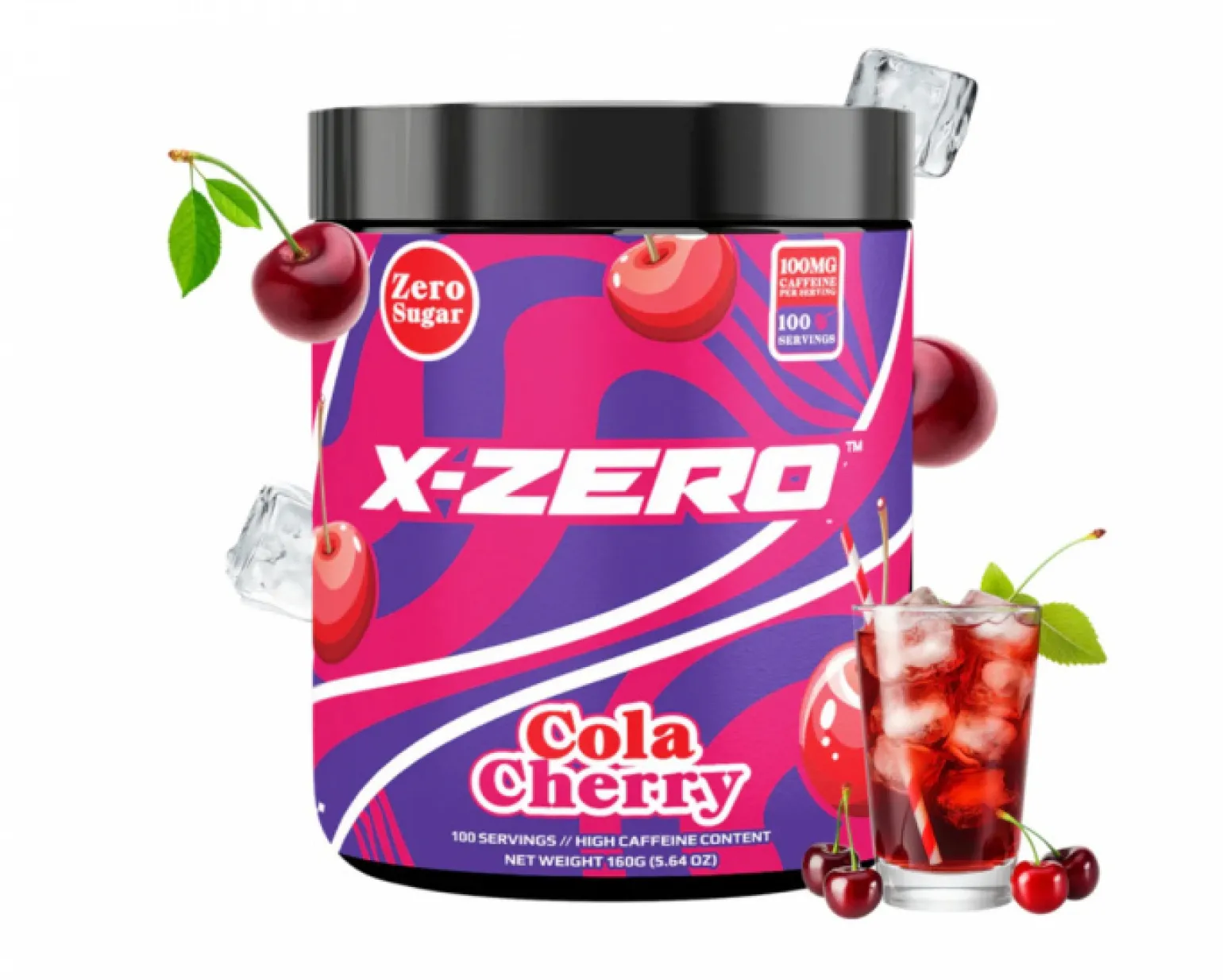 X-Zero Cola Cherry - 100 Servings