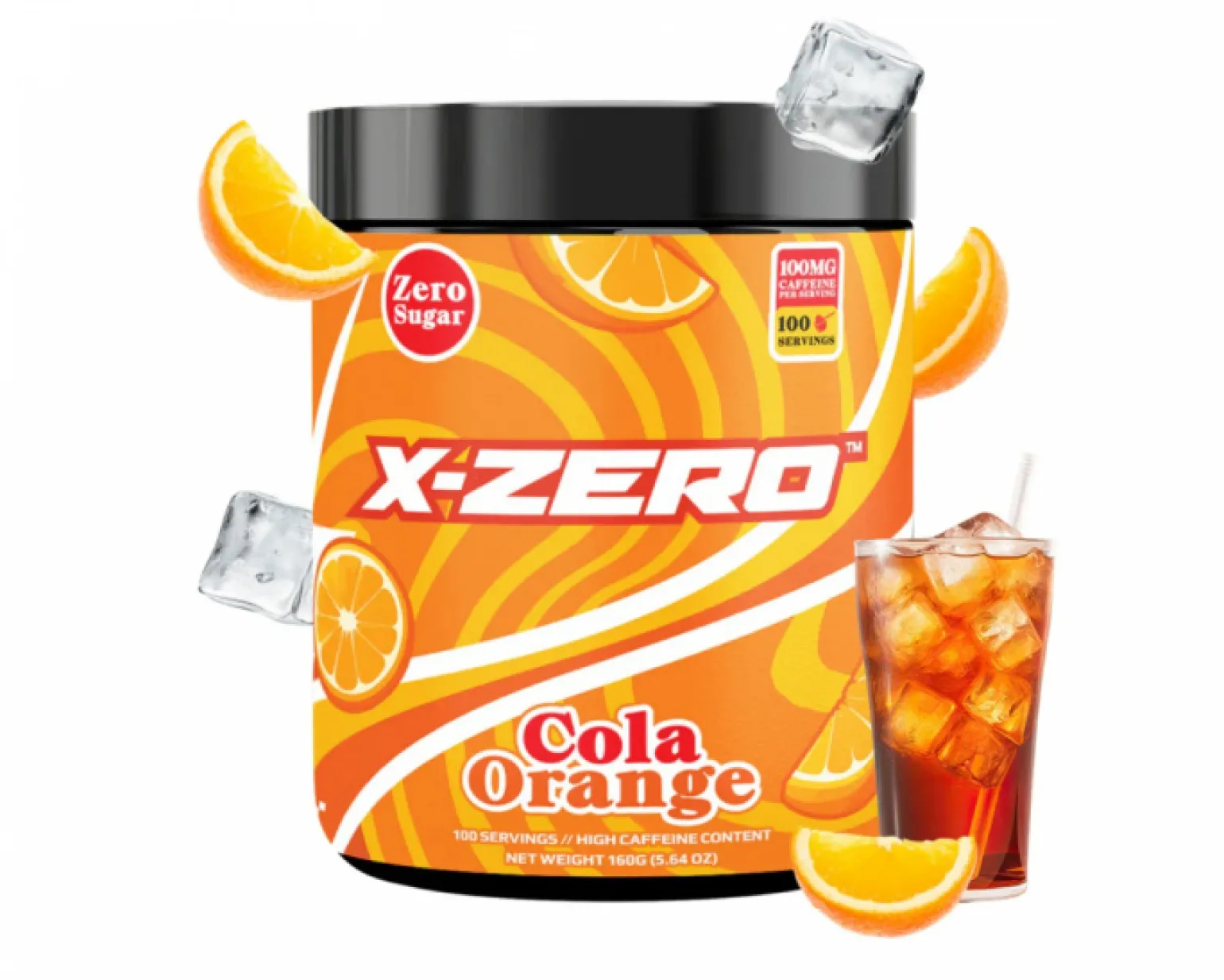 X-Zero Cola Orange - 100 Servings