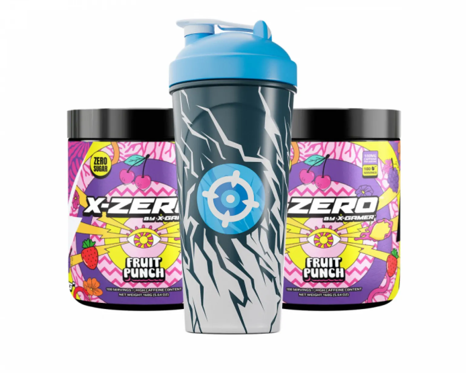 X-Zero Fruit Punch - 2 x 100 Servings