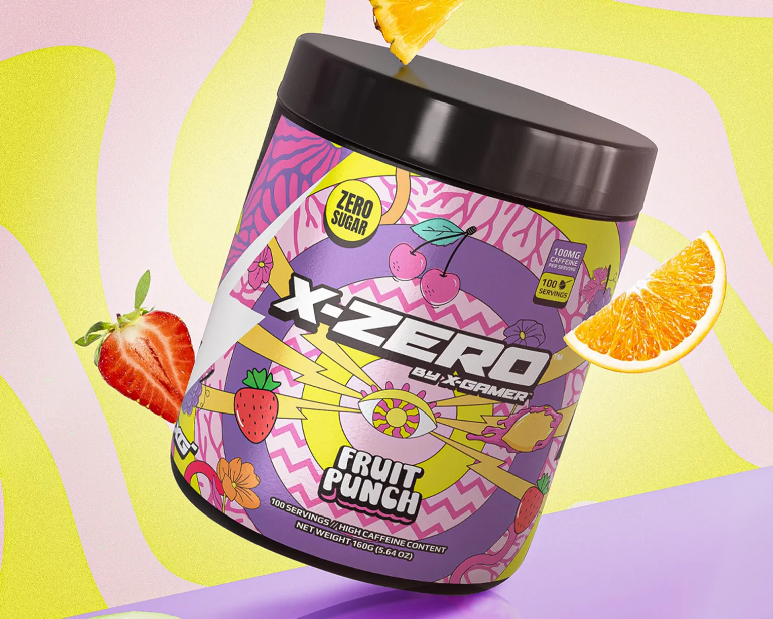 X-Zero Fruit Punch - 2 x 100 Servings