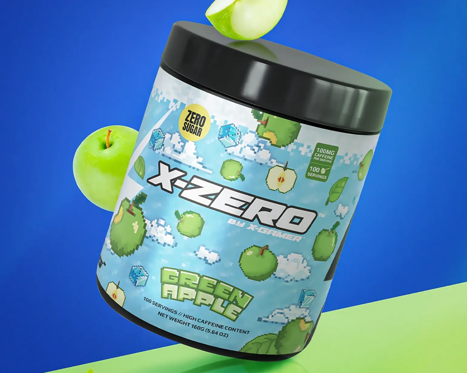 X-Zero Green Apple - 100 Servings