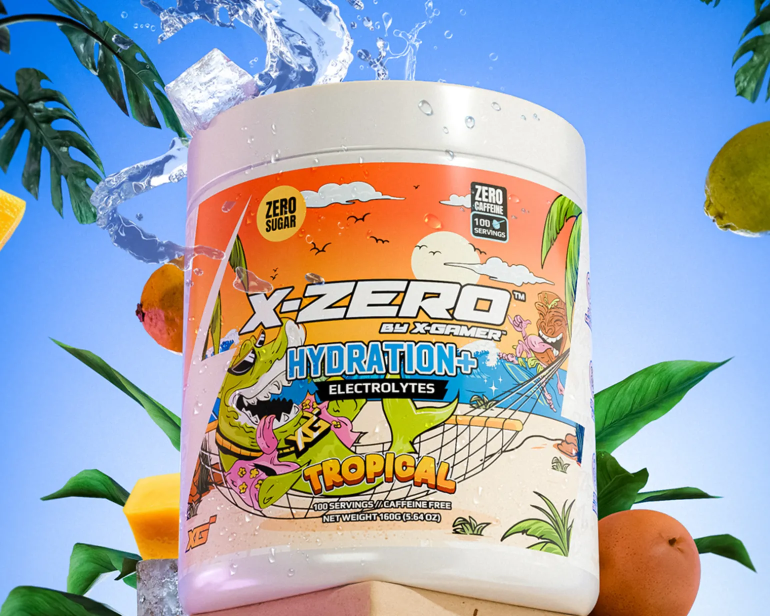 X-Zero Hydration+ Tropical - 100 Servings