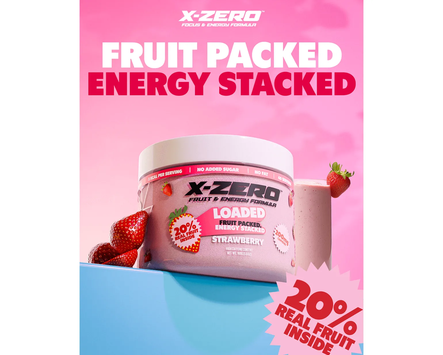 X-Zero Loaded Strawberry - 40 Servings