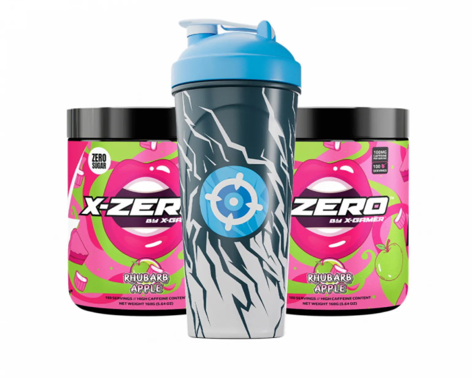 X-Zero Rhubarb Apple - 2 x 100 Servings
