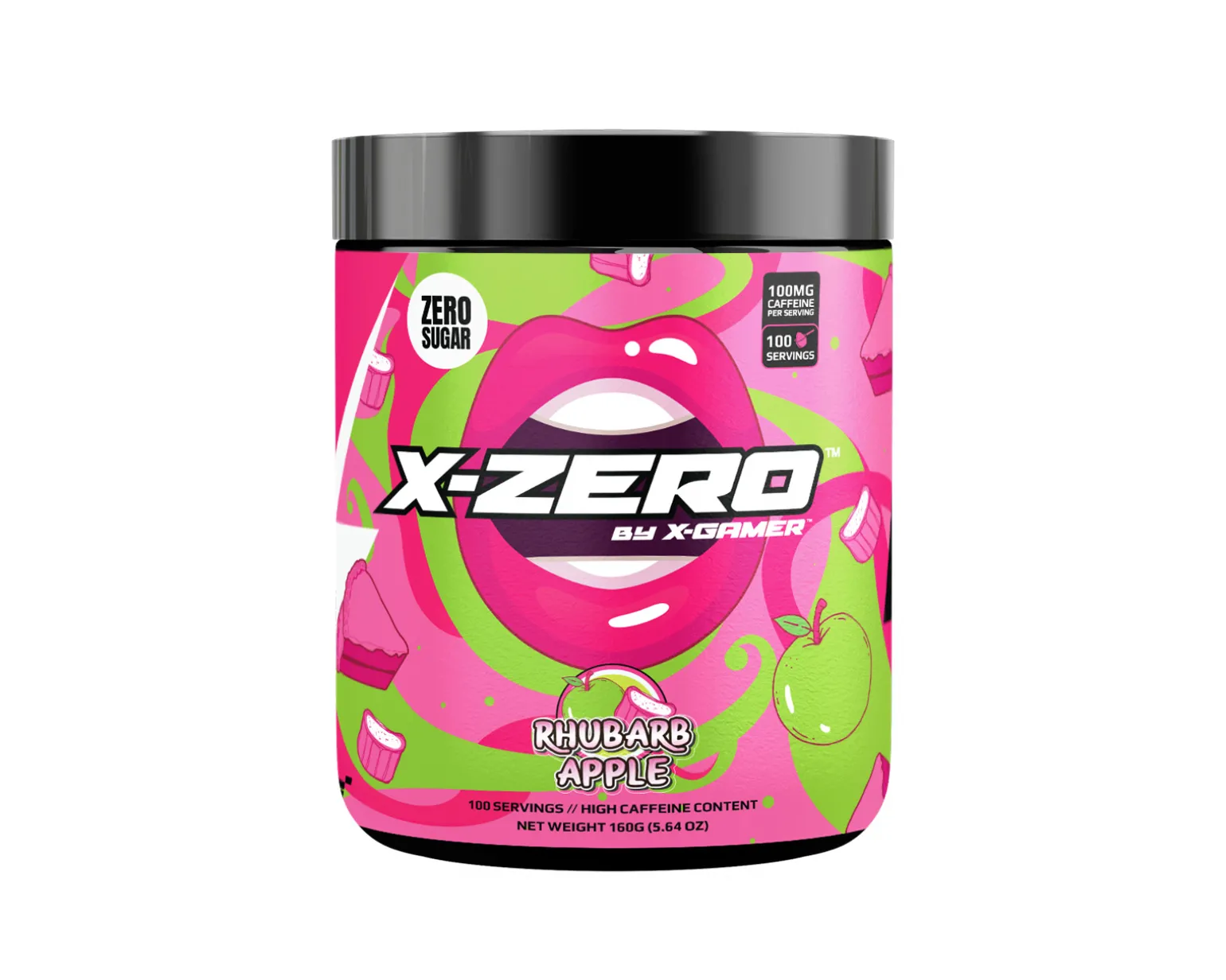 X-Zero Rhubarb Apple - 2 x 100 Servings