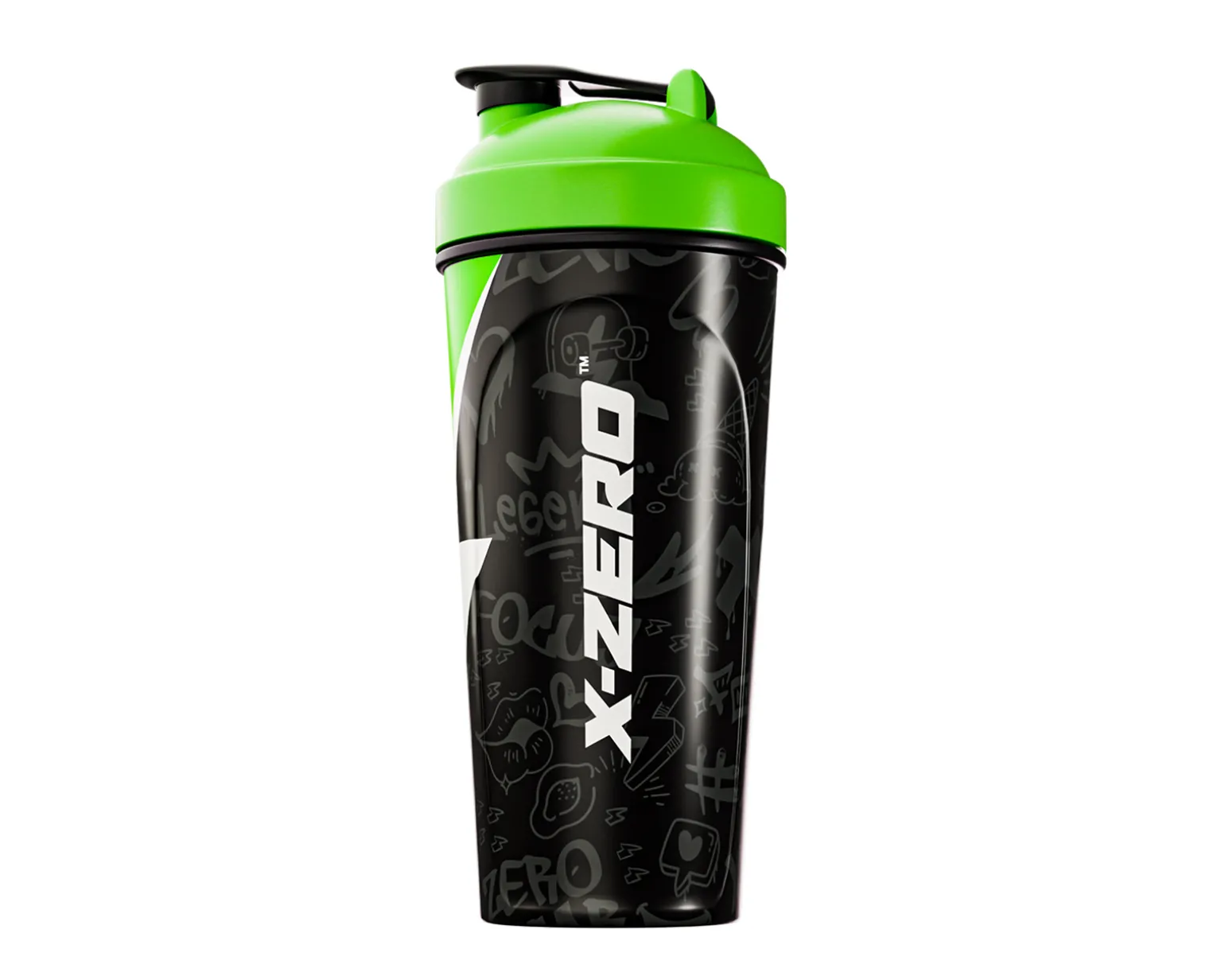 X-Zero Shaker 700ml - Black & Green