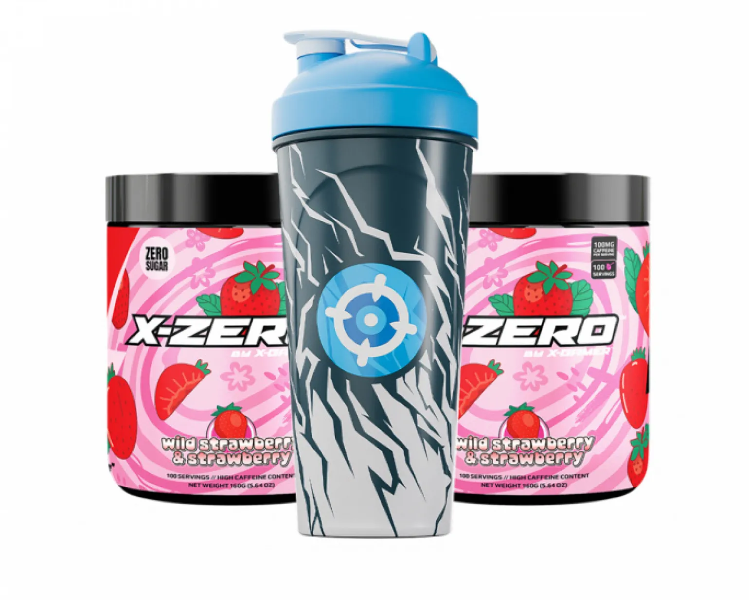 X-Zero Wild Strawberry & Strawberry - 2 x 100 Servings