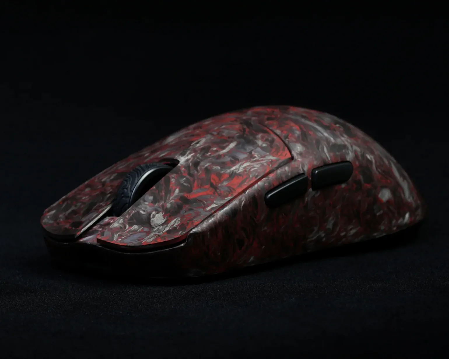 YING Forged Carbon Fiber Gaming Mouse - Red