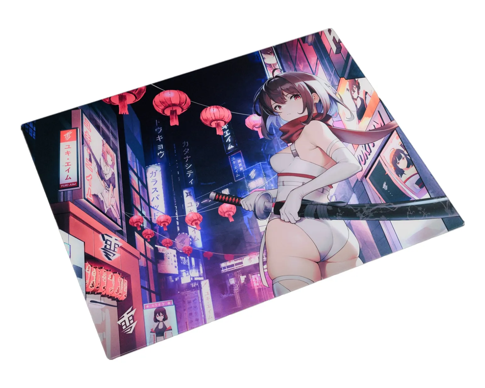 Yuki Glass Mousepad - Katana - L